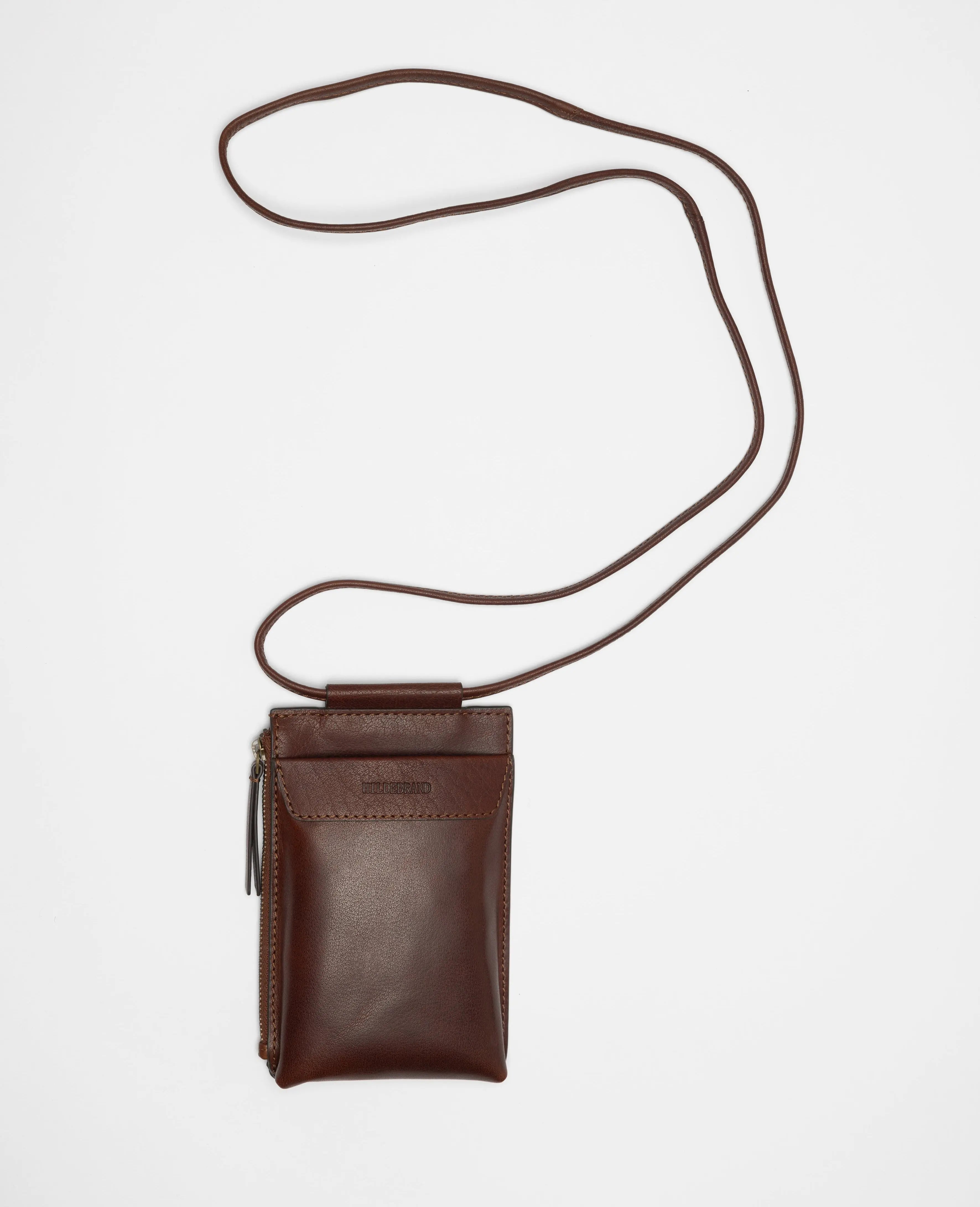 Mobile Phone Bag Dark Cognac